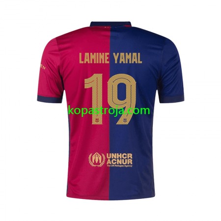 Billiga Fotbollströjor FC Barcelona UCL Font Lamine Yamal 19 Hemma tröja 2024/25 Kortärmad